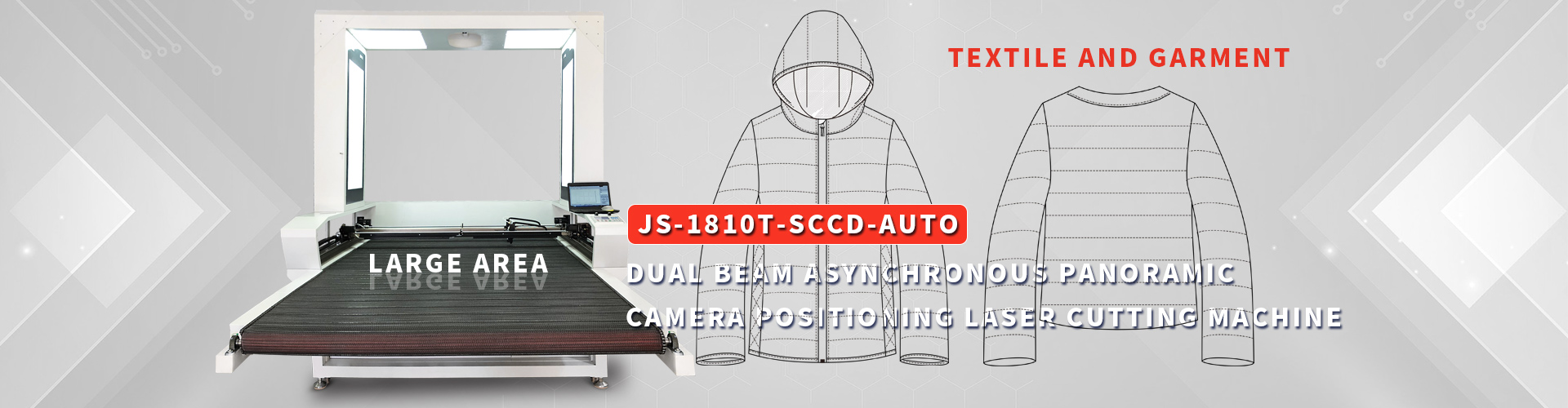 Dual beam asynchronous panoramic camera positioning laser cutting machine