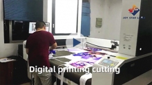 디지털 인쇄 절단, 의류 직물 절단, 자동 급지 레이저 절단기